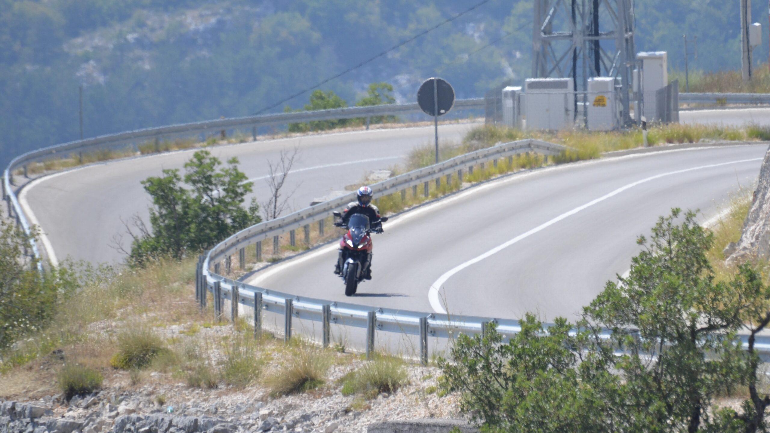 Montenegro on a motorcycle. You can ride triumph in Montenegro.
